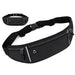Waterproof Waist Bag for Women with Phone Pocket - Black