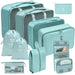 Horizon Packing Cube Set for Thoughtful Travel Gear - Lake Blue