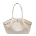 Handbag Lychee Pattern Underarm Tote For Everyday Use - Beige