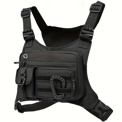Outdoor Chest Bag Vest with Water Resistant Pocket