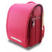School Backpack For Kids With Front ID Window - Rose Red