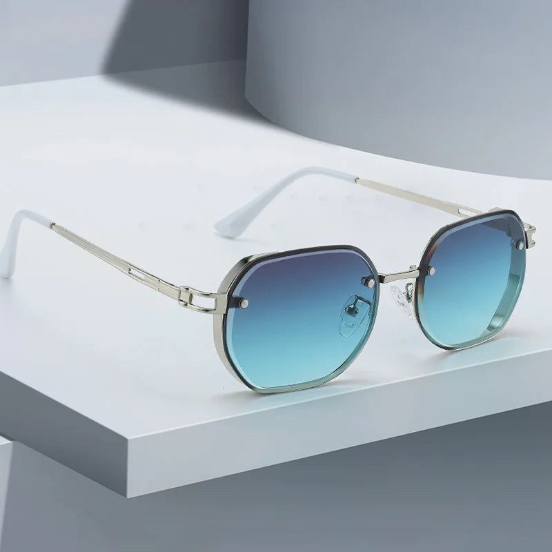 Sunglasses Square Frame with Gradient Lenses Elegance - WO2MEN