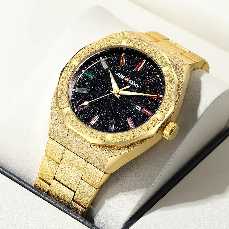 Luxurious Quartz Wristwatch with Luminous Hands