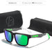 Sunglasses Square Frame Polarized UV400 Outdoor - Mirrored Green