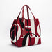 Abstract Joy Tote Large Capacity Handbag for Everyday - Burgundy