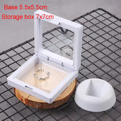 Floating Jewelry Display Box Set for Ring and Earrings