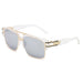 Classic Luxury Sunglasses with Gold Frame Gradient Lens - Mirror Lens