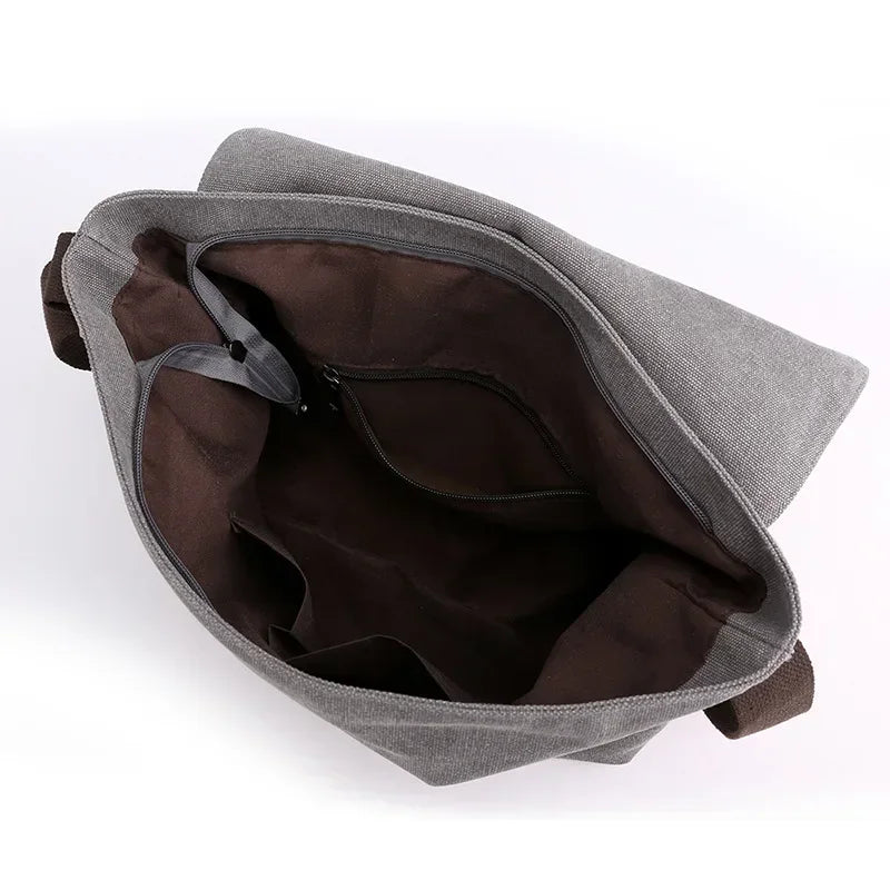 Crossbody Bag Canvas Satchel with Adjustable Strap