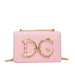 Ornate Monogram Chain Bag with Petite Silhouette Detail - Pink