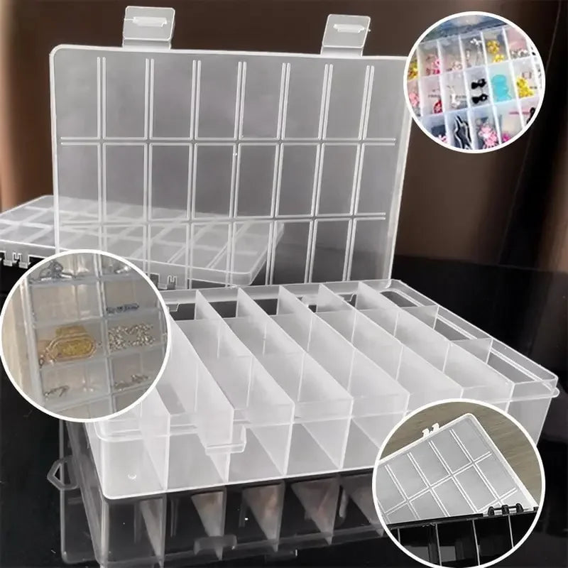 24 Grid Jewelry Display Organizer Box for Small Items