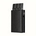 Compact Pop Up Card Wallet with RFID Blocking - Carbon Fiber