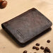 Trifold Wallet With RFID and ID Window for Everyday Use - Dark Brown