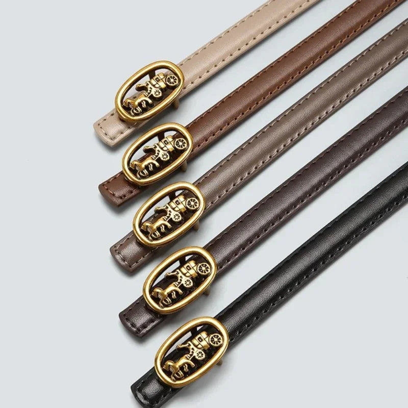 Belt Geometric Buckle for Trousers and Dresses