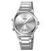 Chronograph Watch with Analog Digital Display - Silver White