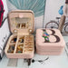 Jewellery Box with Travel Case and Alphabet Print - B