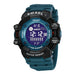 Sport Digital Watch with Backlight Chronograph - Dark Green