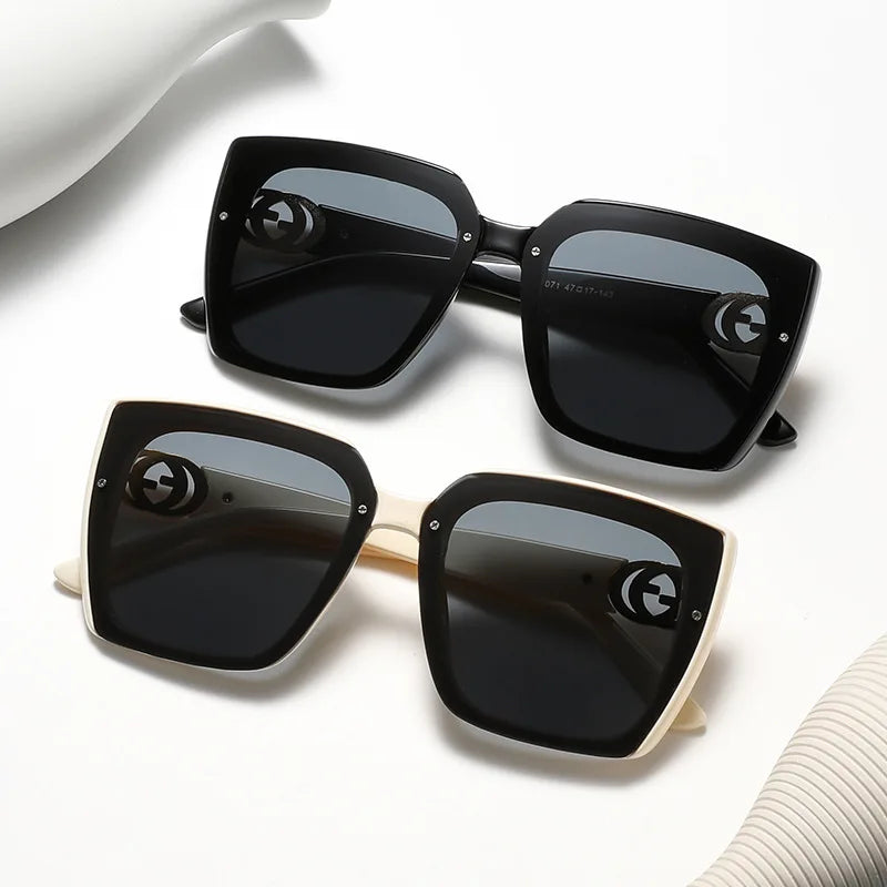 Oversize Square Sunglasses Gradient Lenses UV400