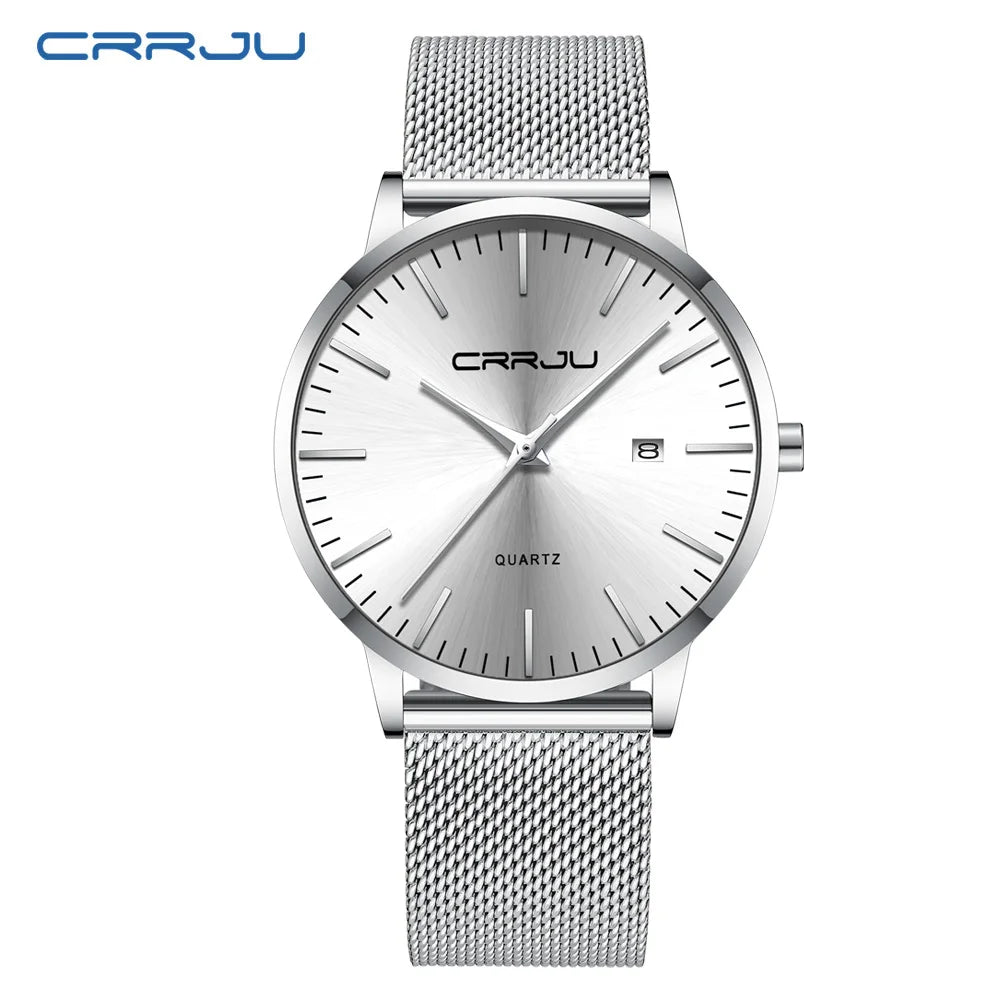 Silk Mesh Dial Timepiece With Calendar Window Luxe Neo