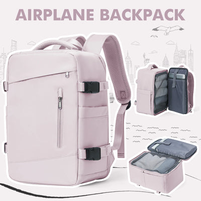 Airplane Backpack for Cabin Travel and Everyday Use - WO2MEN