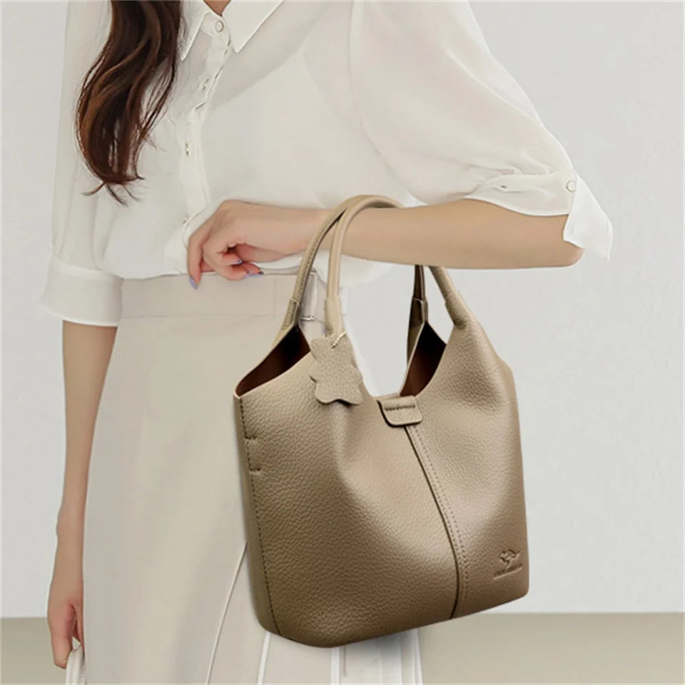 Handbag Soft Leather Microfiber Casual Tote Bag
