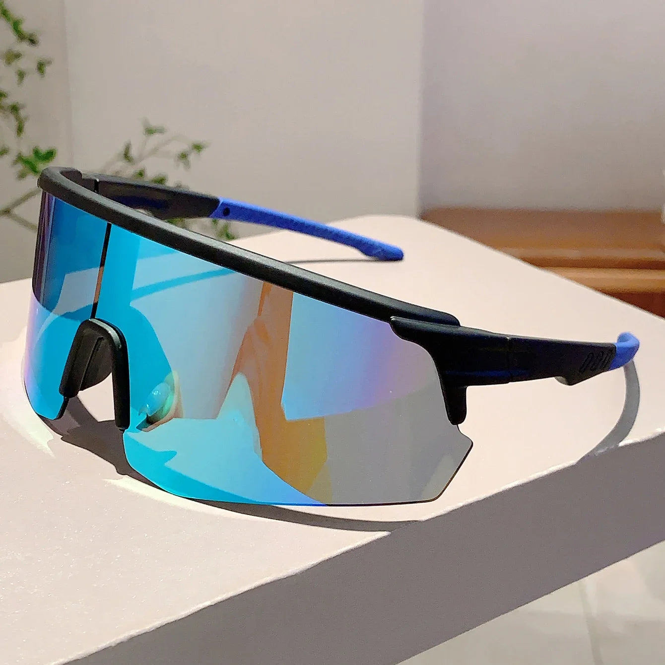 GM LUMIAS Oversized Sports Sunglasses Rimless Mirror