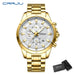 Artisan Chronograph Timepiece With Grid Dial Signature - Gold