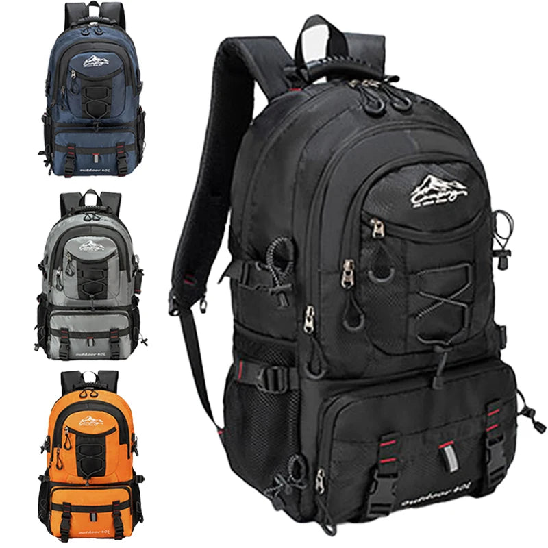 Large Capacity Hiking Backpack with Multiple Pockets