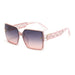 Luxury Square Sunglasses with Gradient Lenses - Pink
