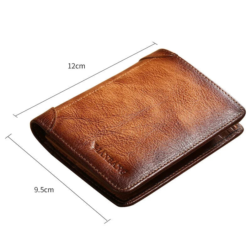 Trifold Wallet With RFID and ID Window for Everyday Use - WO2MEN