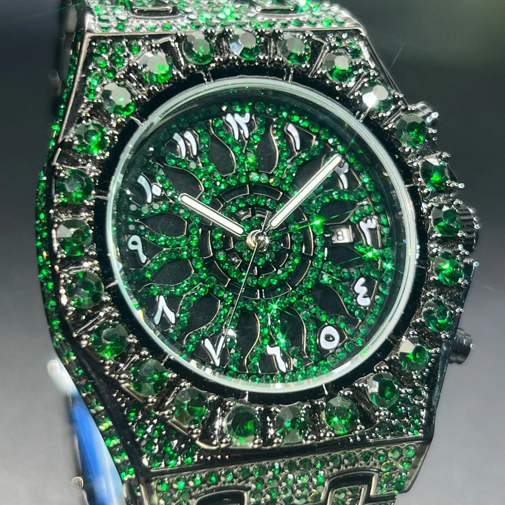 Wristwatch for Men Full Diamond Water Resistance